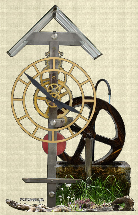 Orologio a forza motrice idraulica